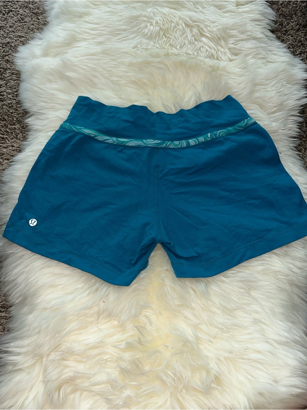 lululemon athletica Teal Luon Shorts